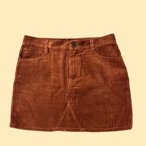 Corduroy Mini Skirt